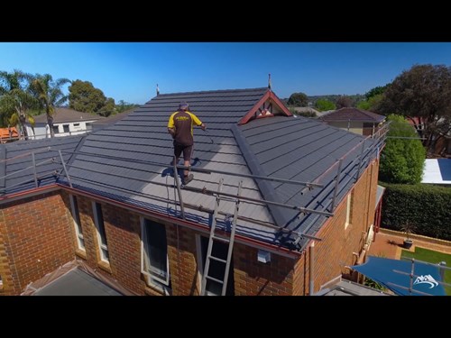 Roof Painting Spraying Process