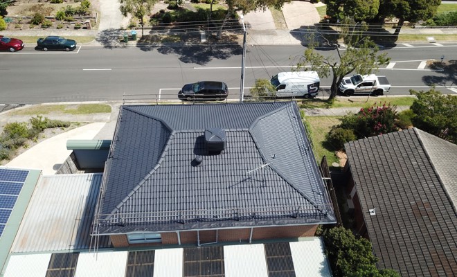 Cement After Roof Restoration 2